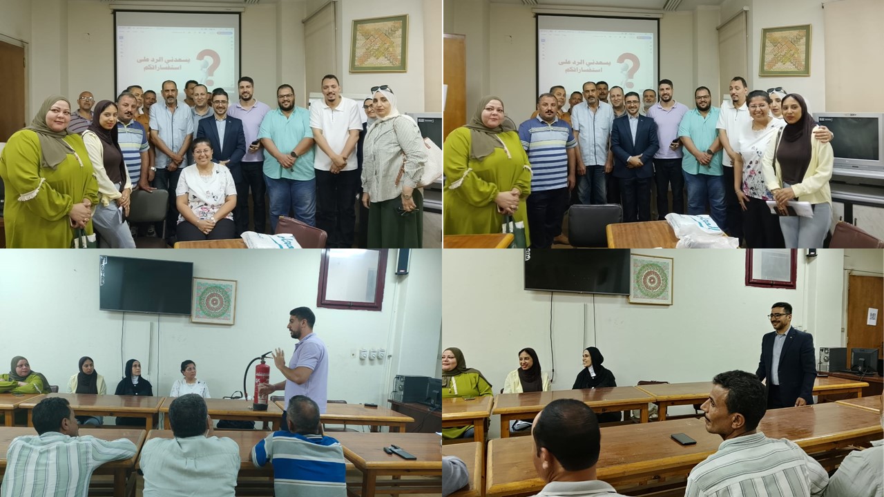 ورشة عمل عن إدراة المخاطر لإداريين كليتى الهندسة والتجارة